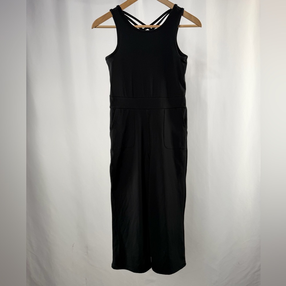 We Wander Quick Dry Moisture Wicking Sleeveless Jumpsuit in Black‎ Size 8-10